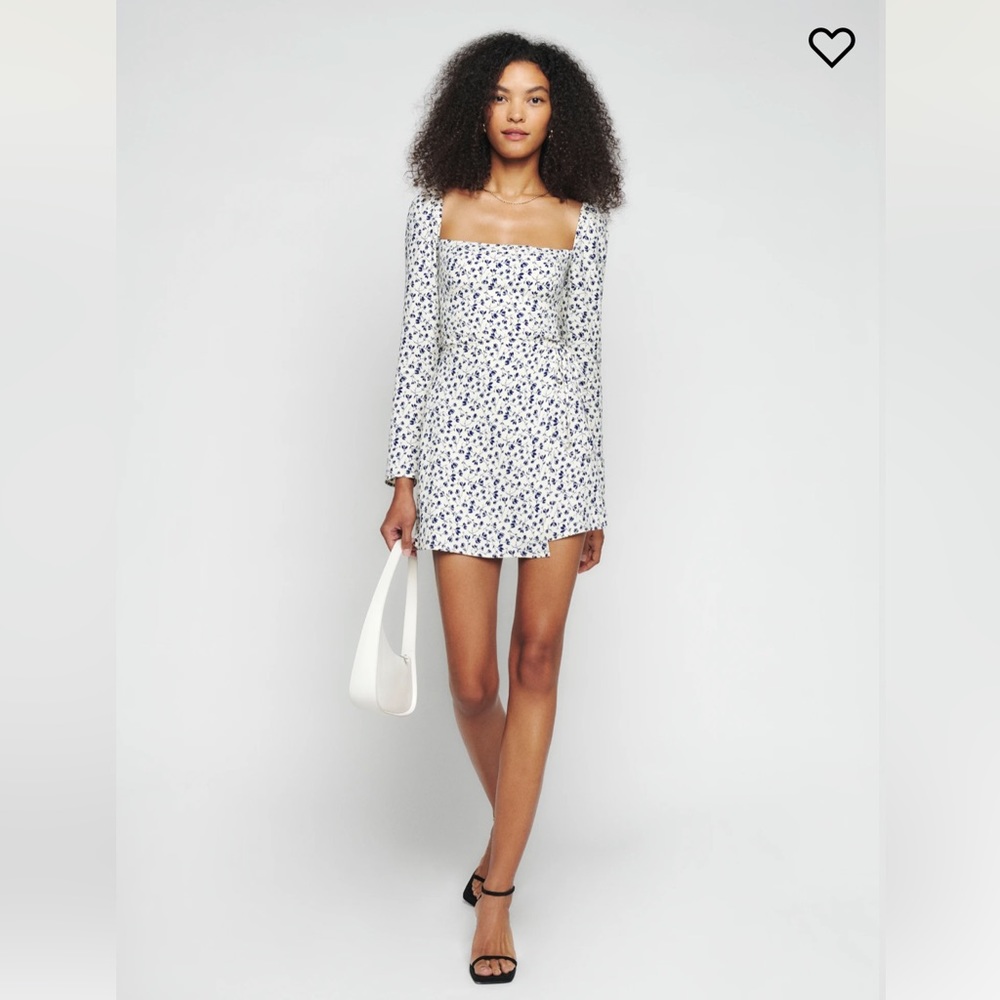 Brand New Reformation Rosalie Long Sleeve Dress
